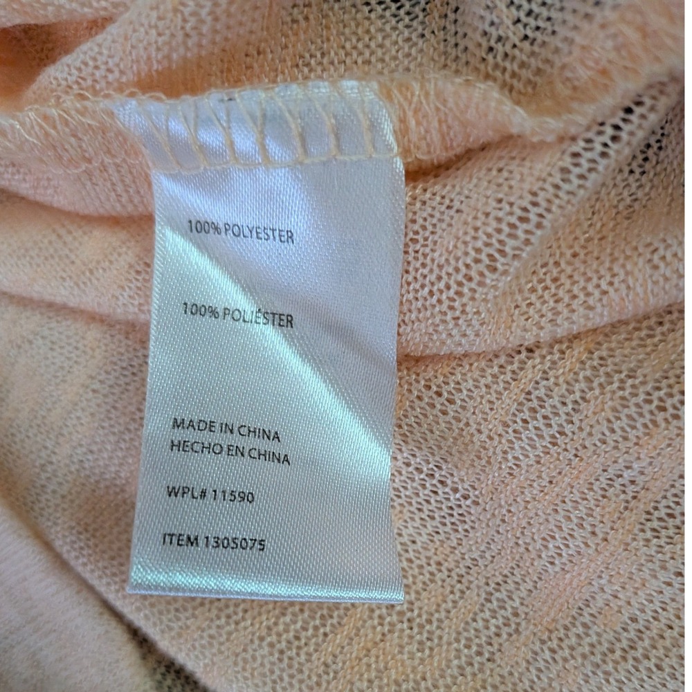 Weatherproof Vintage Peach Lightweight Knit‎ Hoodie Pullover Small 1305075 - Picture 5 of 5